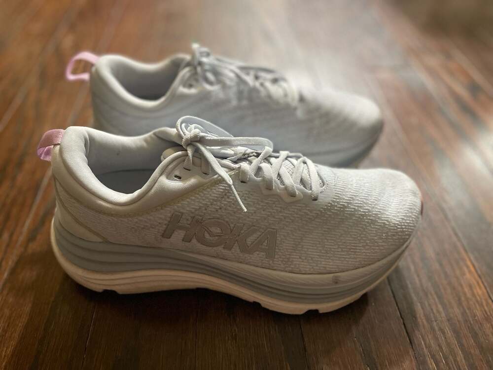Hoka One One Gaviota 5 Women's Running Shoes Sea Ice / Pink Twilight Size 9.5B
